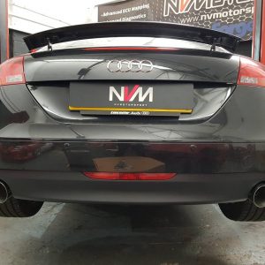 black-audi-tt-stage-2-scorpion-fitted