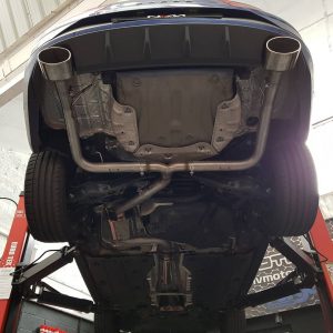 blue-seat-cupra-300-estate-with-exhaust-fitted