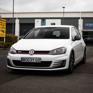 white-golf-gti-powerflex-bush-outside