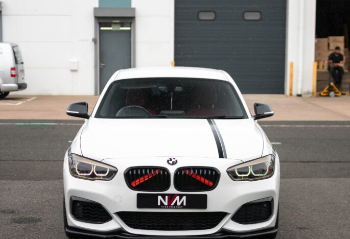 BMW M135i in for NVM Stage 2 with CSF FMIC, Forge Charge Pipes and BMS Intake.