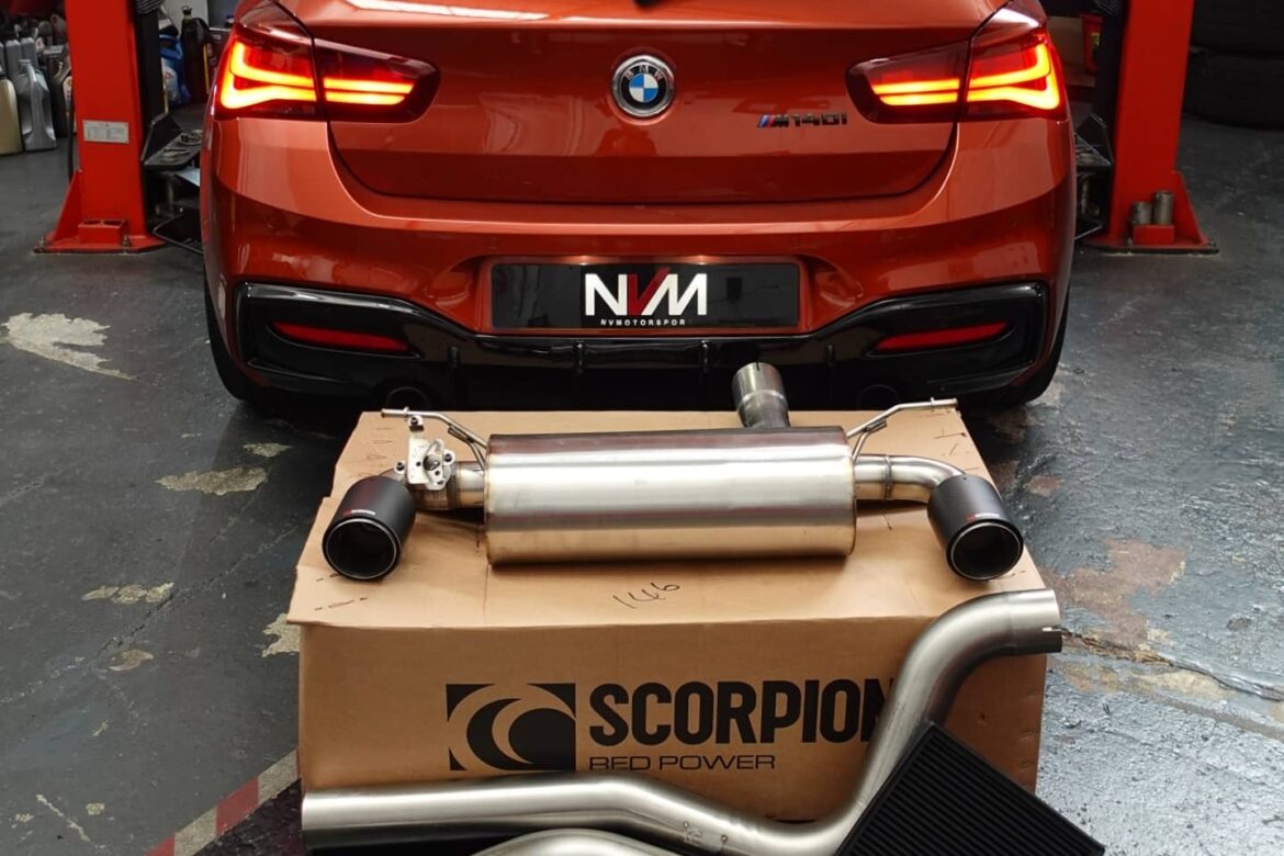 BMW M140i in for tuning