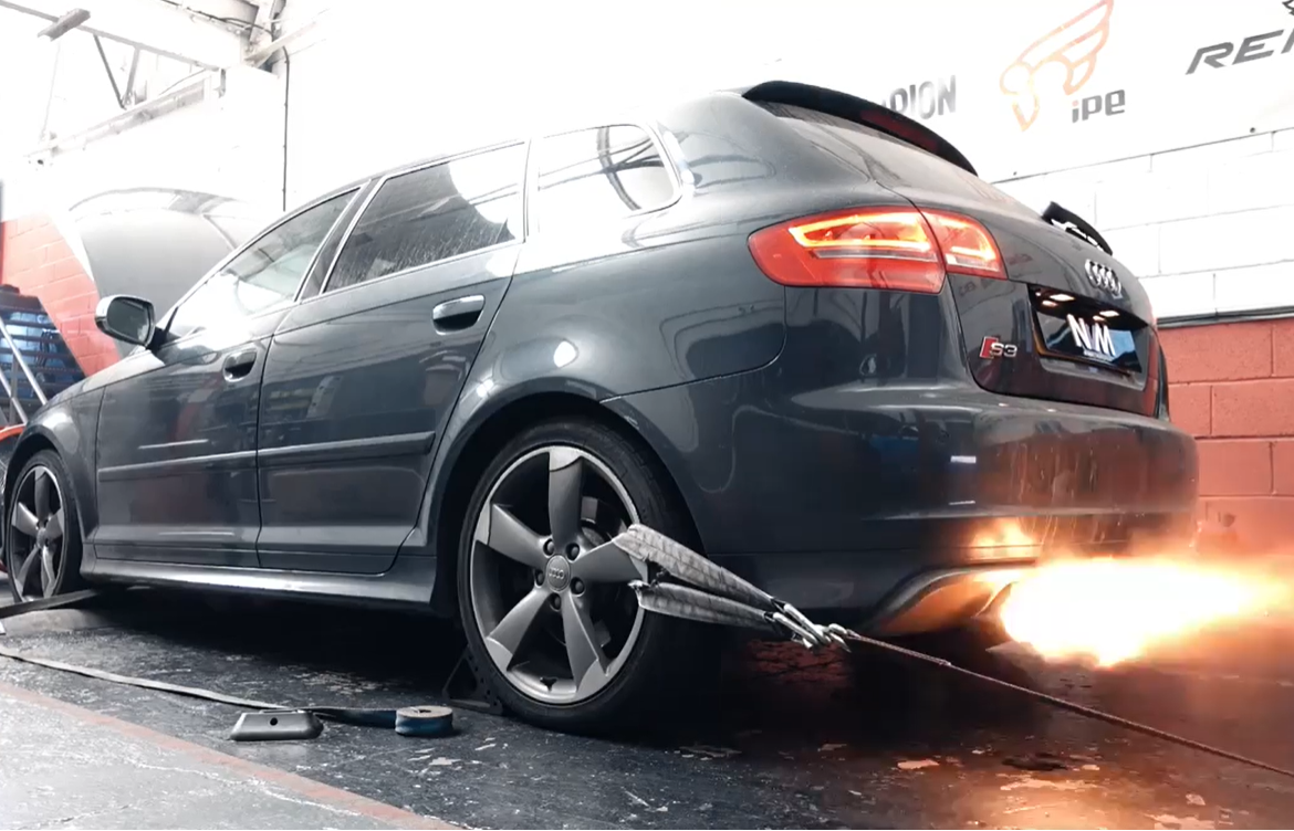 Audi S3 8P in for NVM Stage 2+ with Vis hpfp internals, runner flap delete and rs4 frv.