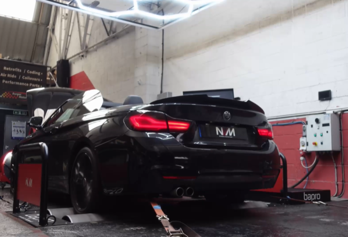 BMW 435d in for custom tuning